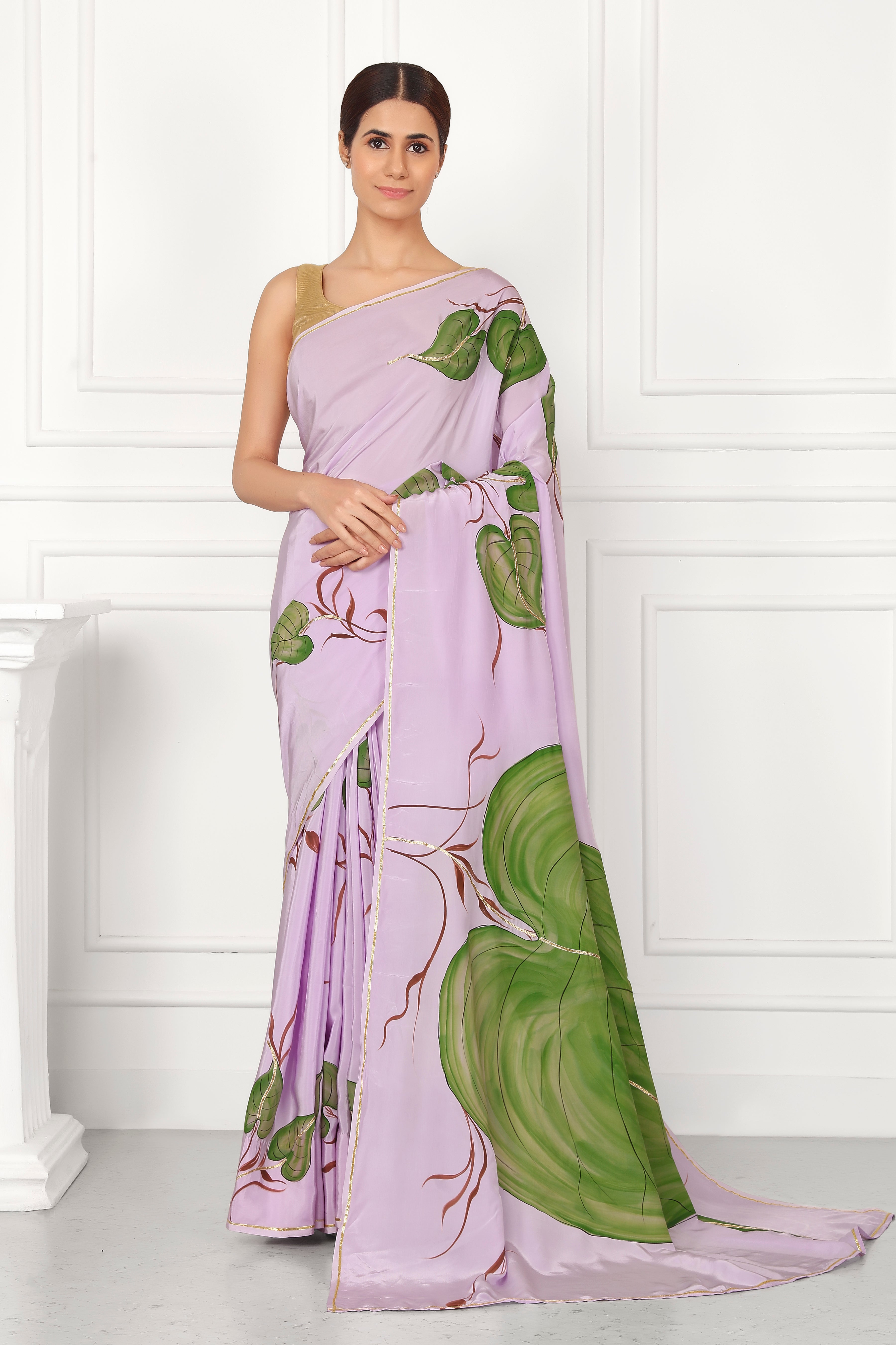 Lilac Silk Anthurium Hand-Painted