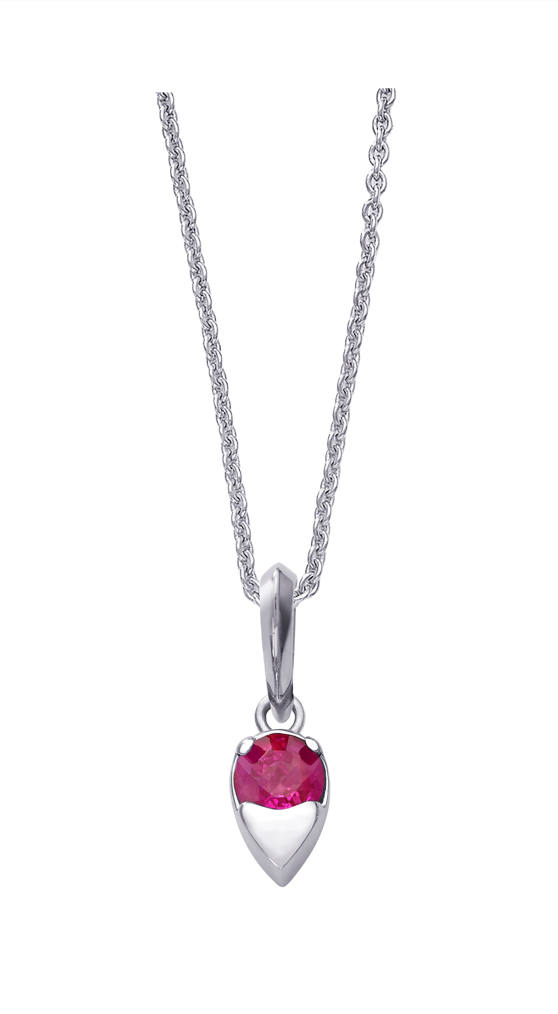 Ruby Birthstone Pendant - July Devam