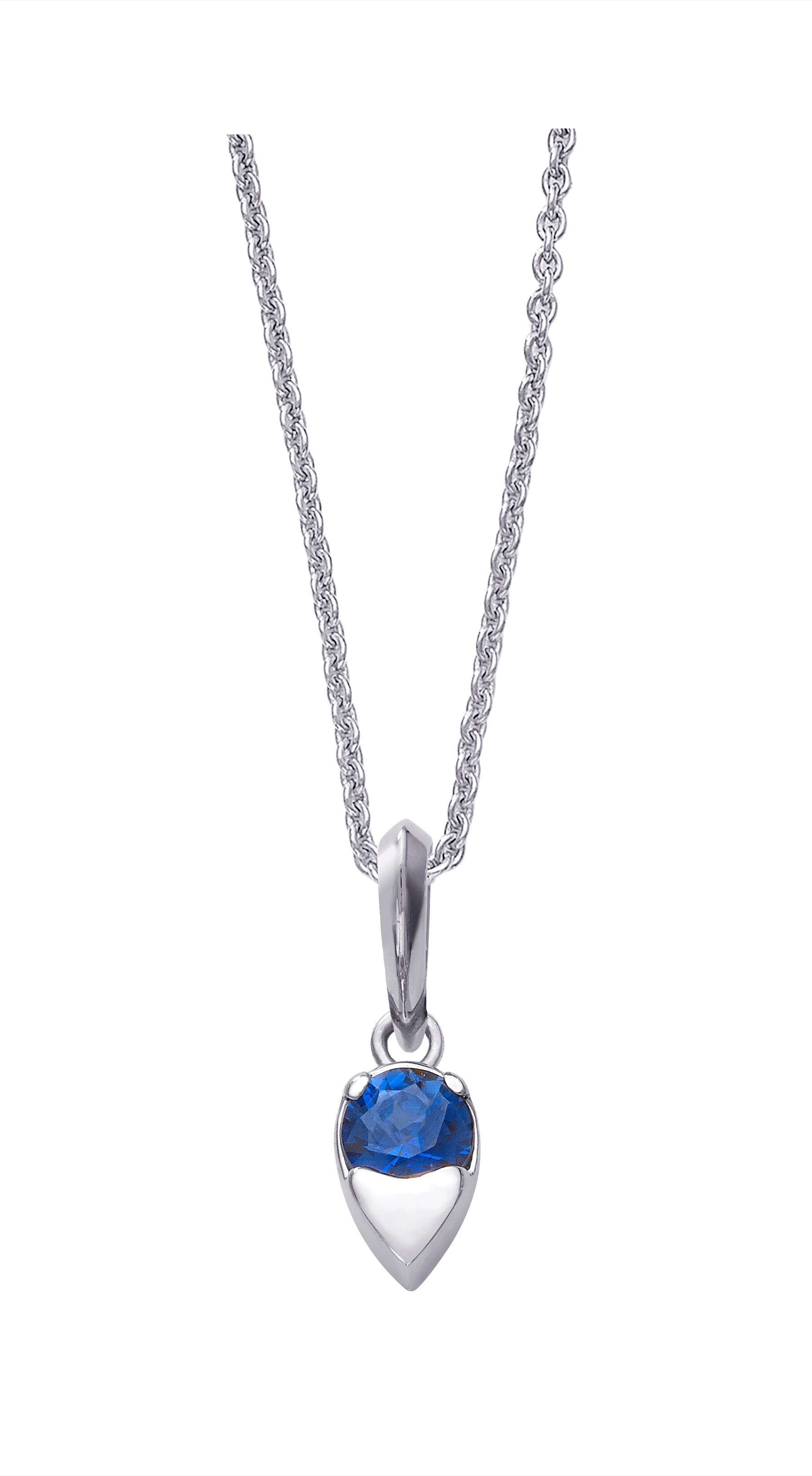 Blue Sapphire Birthstone Pendant - September Devam