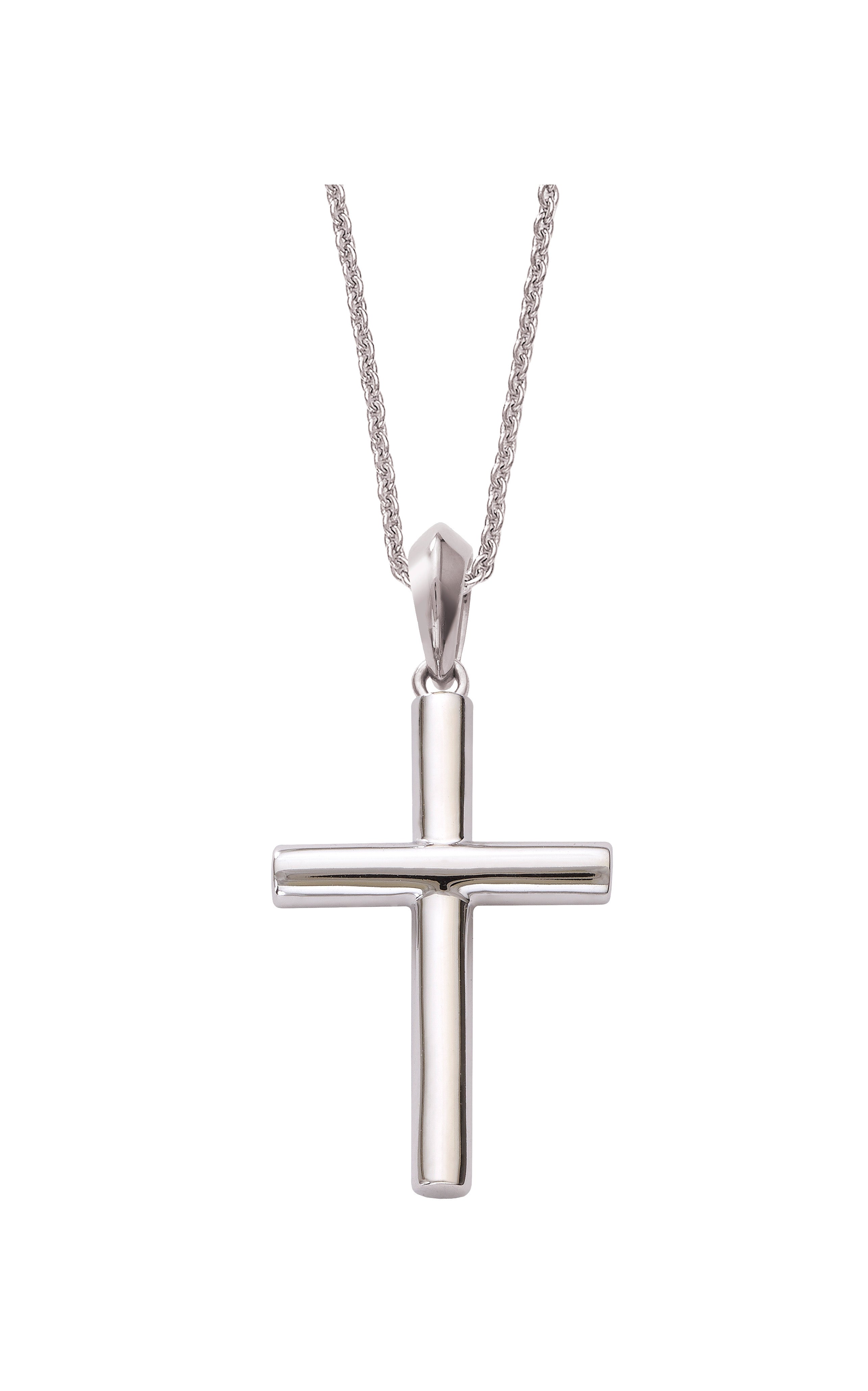 White Gold Cross Pendant