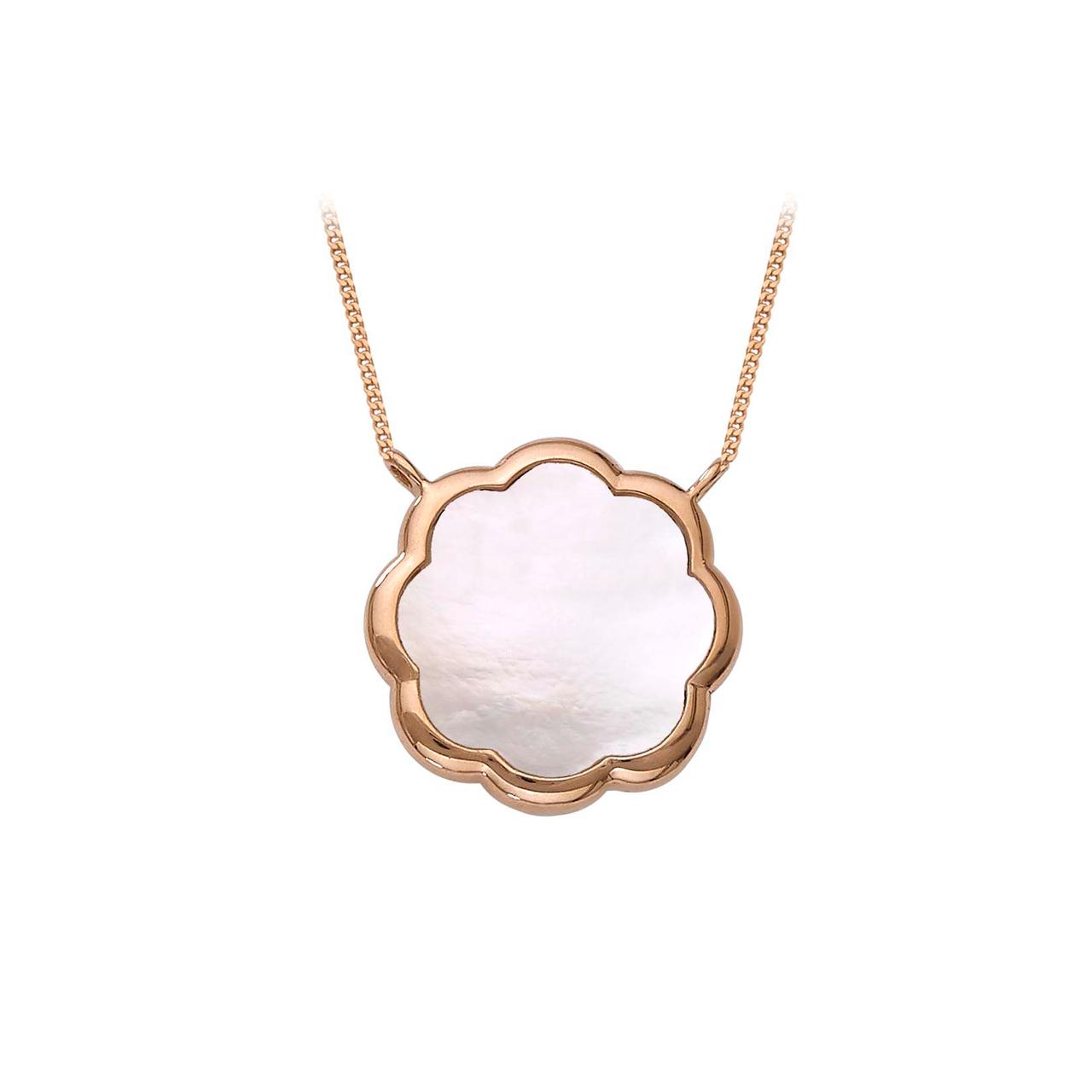 18k Rose Gold Pendant with Chain - Small