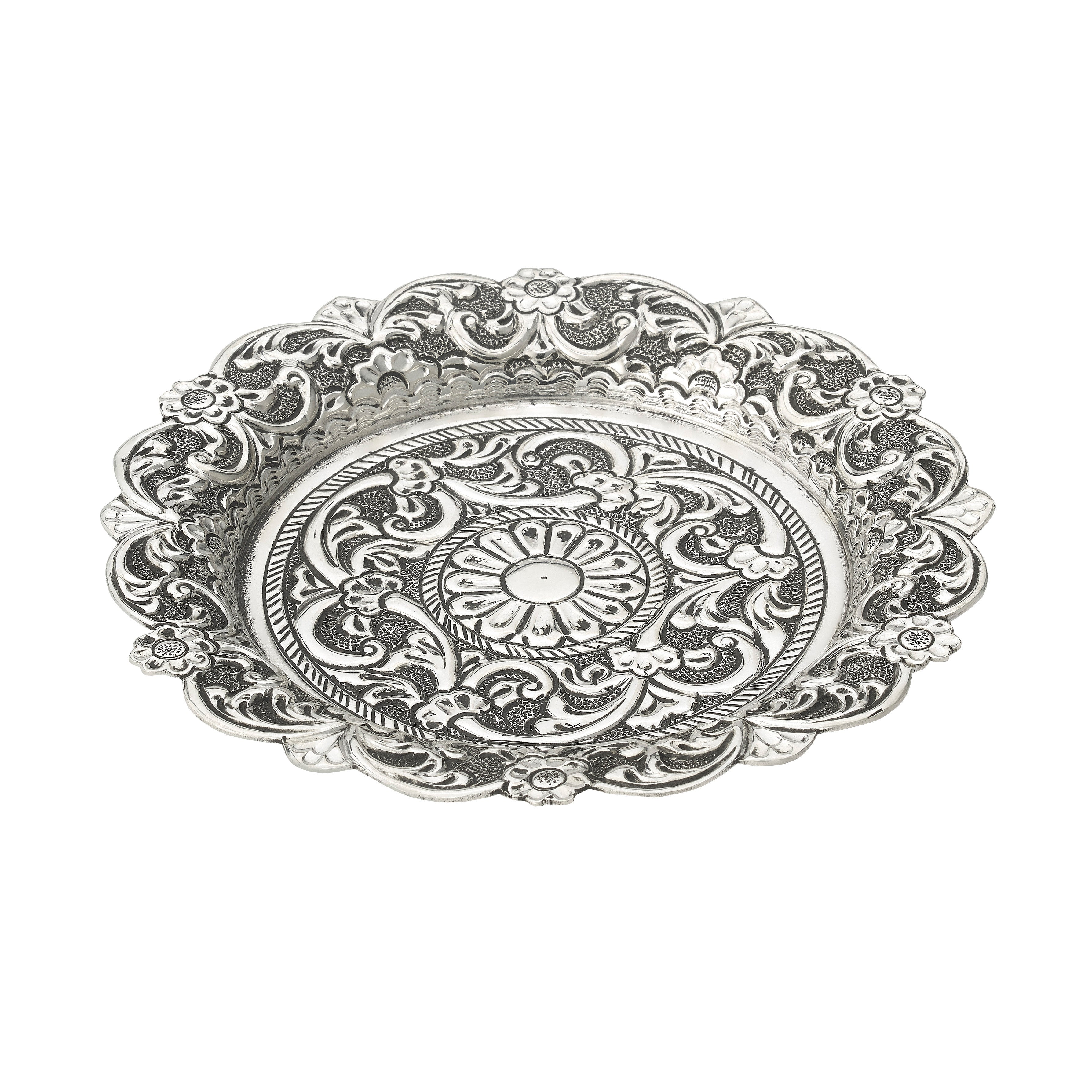Sterling Silver Handcrafted Diya Dish Devam