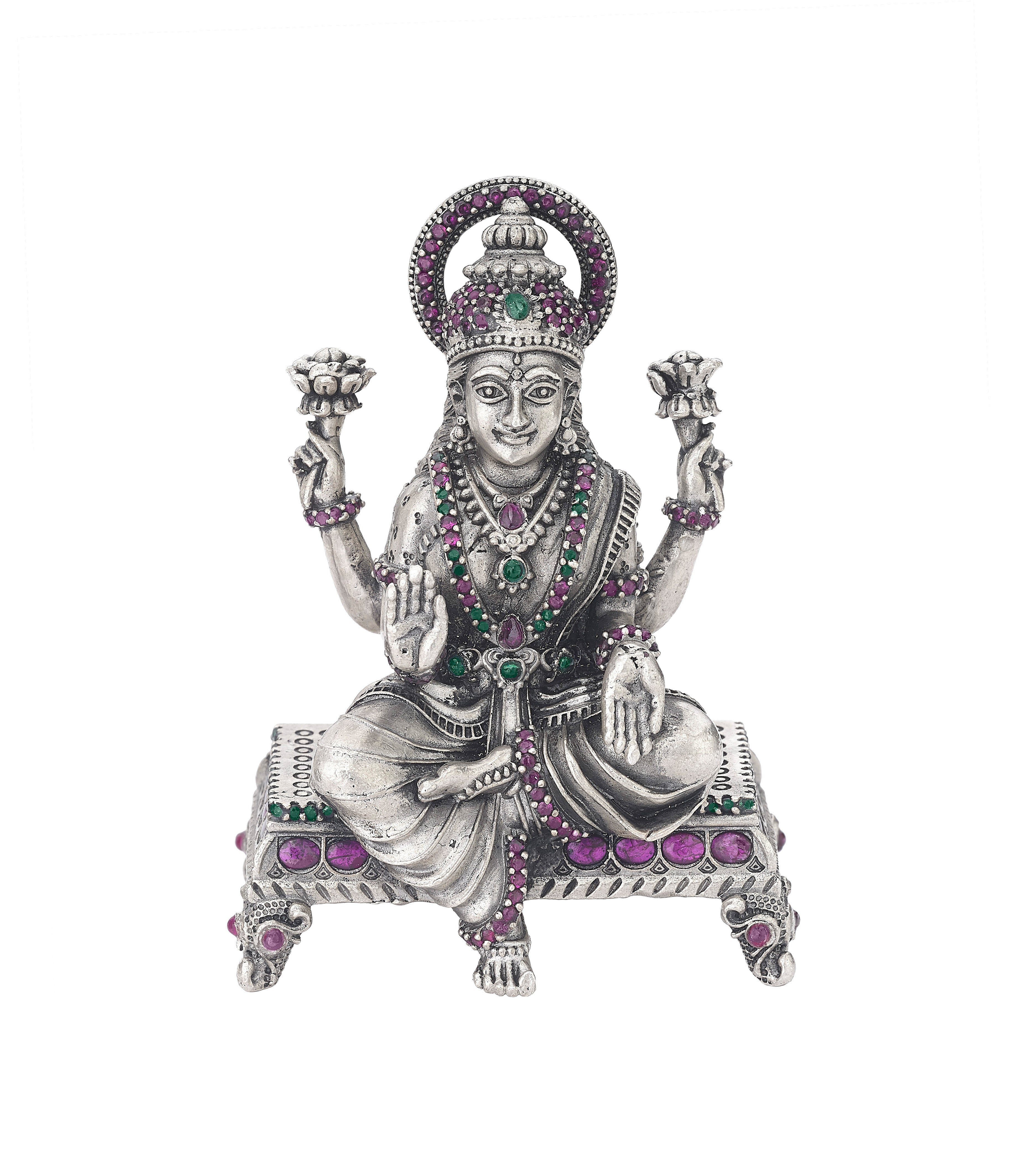 Sterling Silver Laxmi Statue