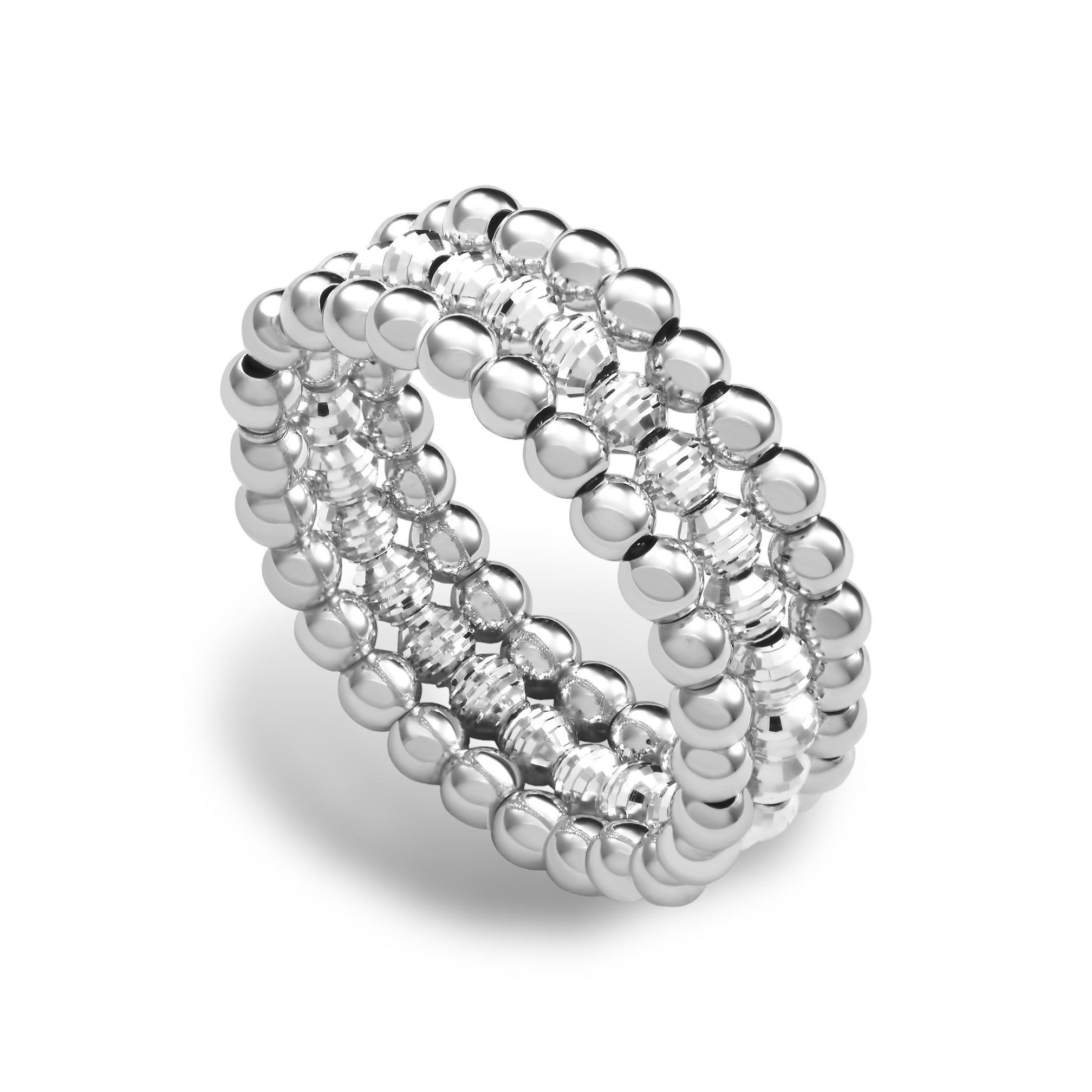 The Three-Row Flex Ring Platinum Large Devam