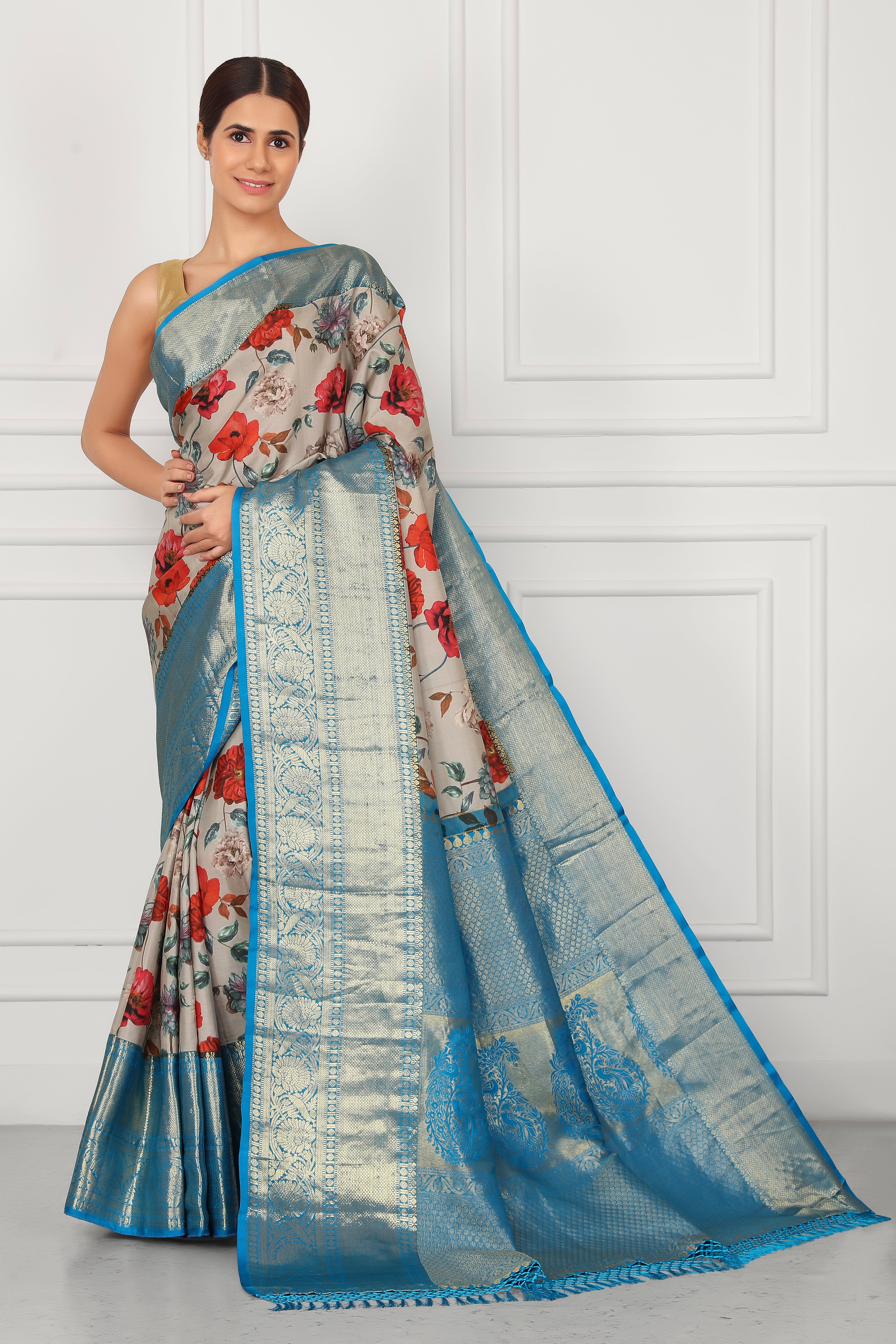 Kancheepuram Silk Kalamkari Digital Art