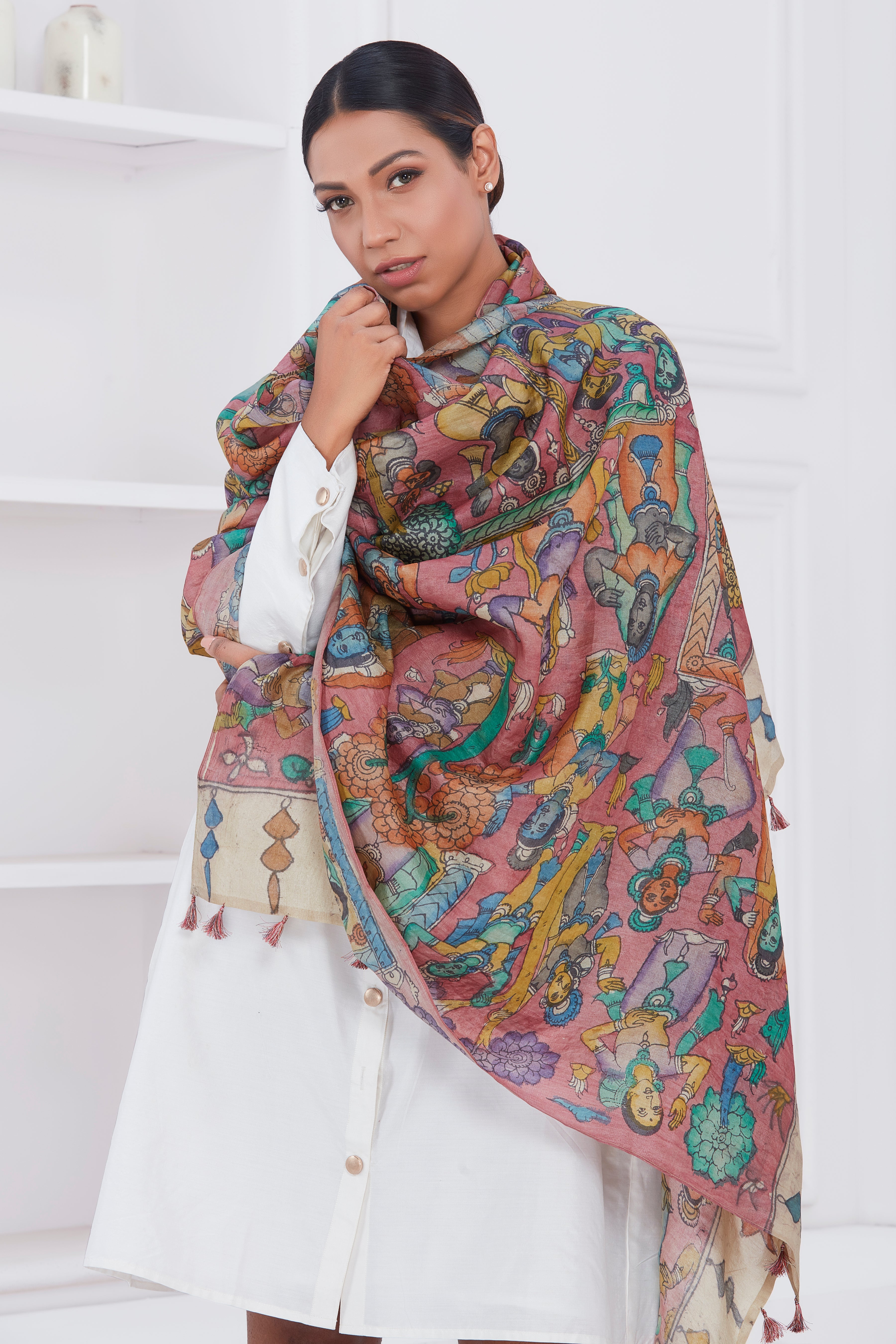 Past Sunset Handwoven Shawl Devam