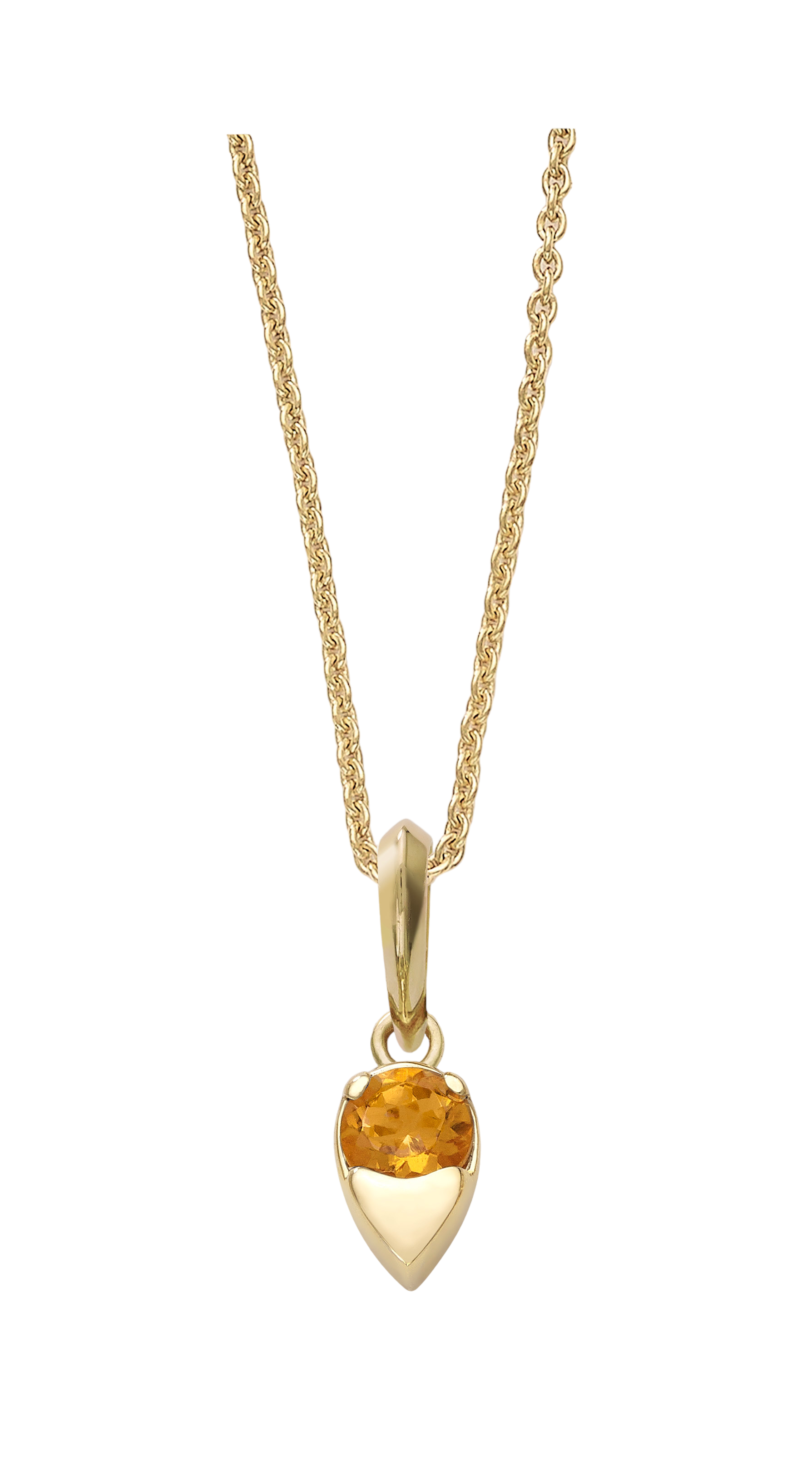 Citrine Birthstone Pendant - November Devam