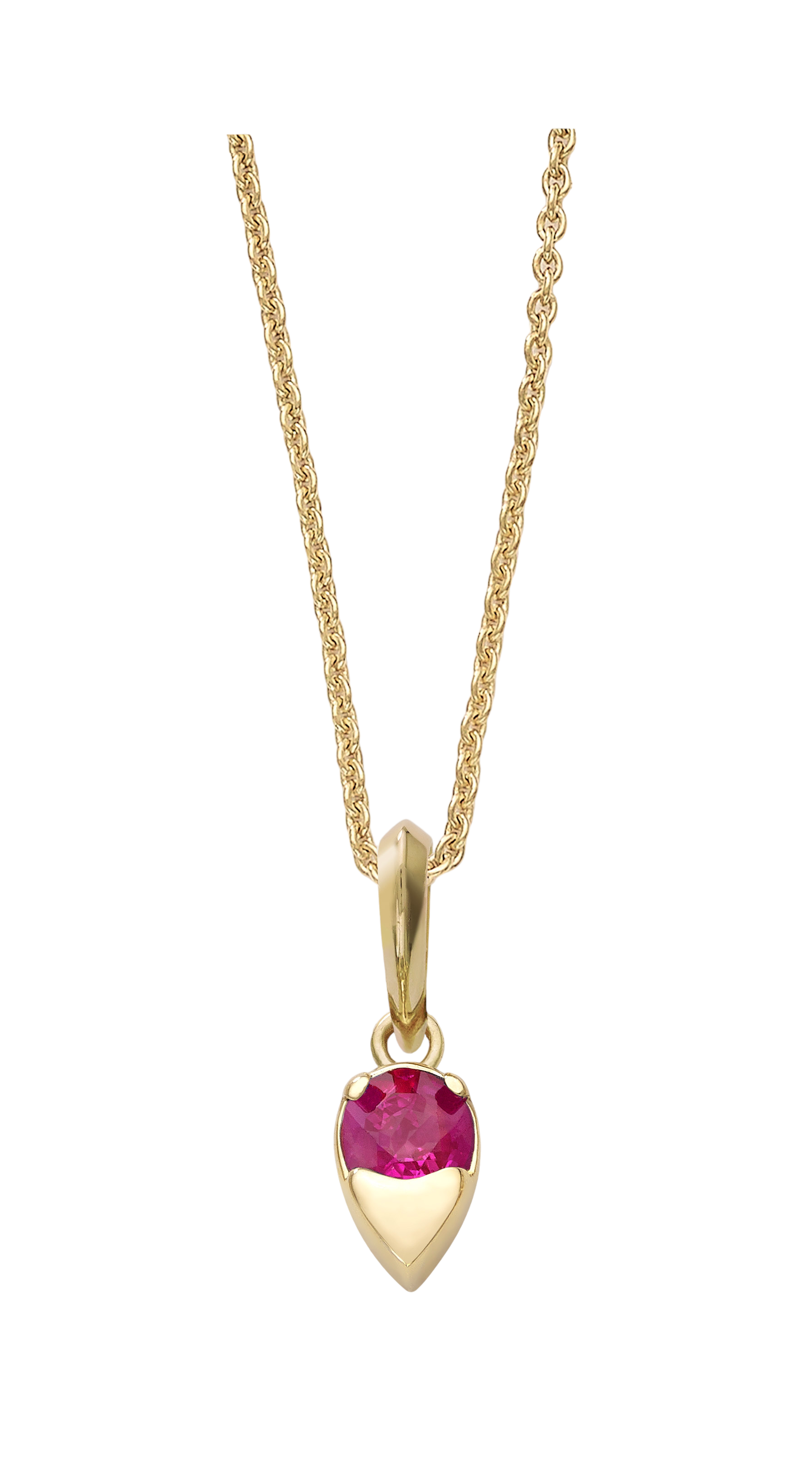 Ruby Birthstone Pendant - July Devam