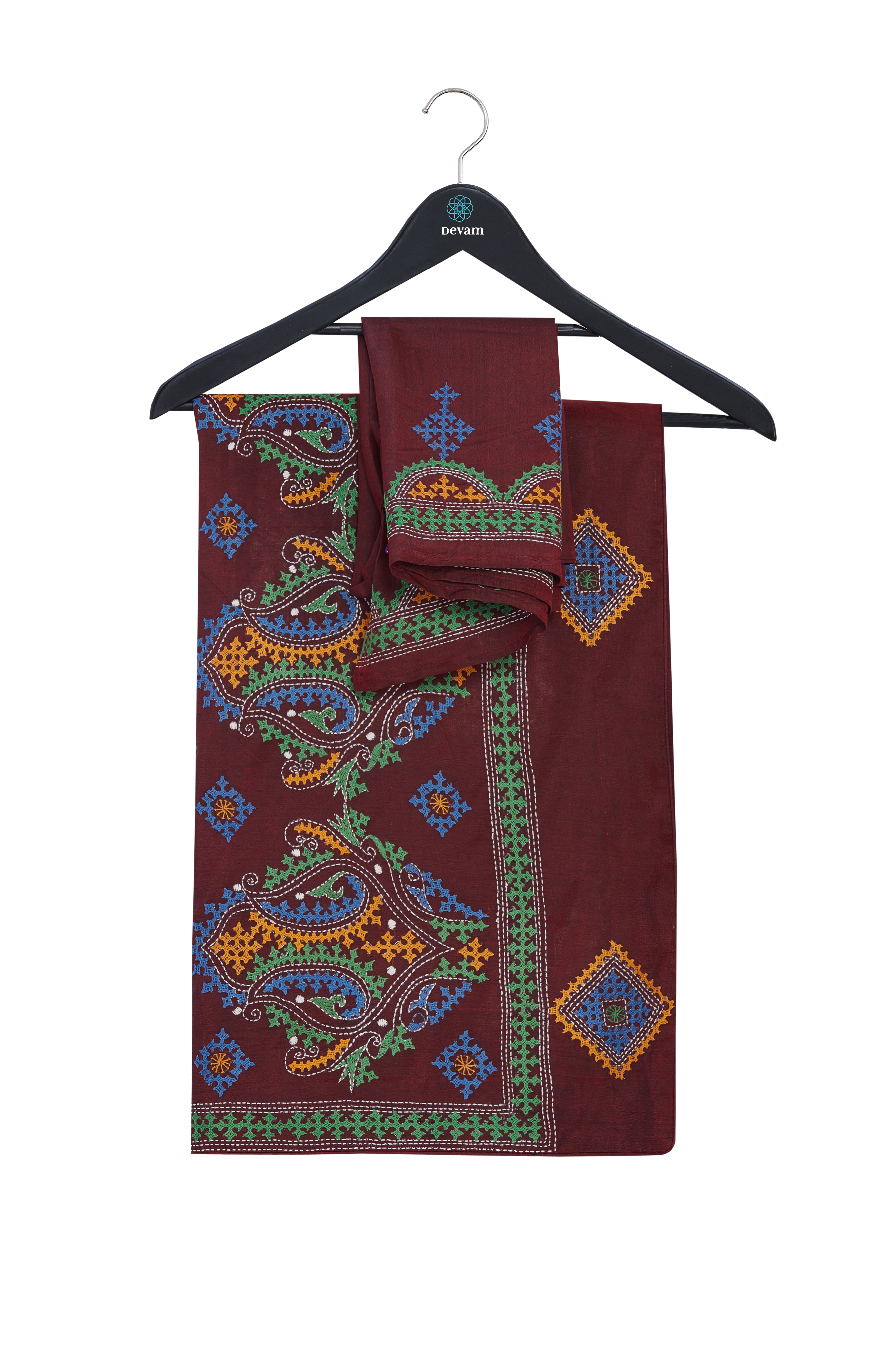 Sindhi Embroidered Silk Elegance