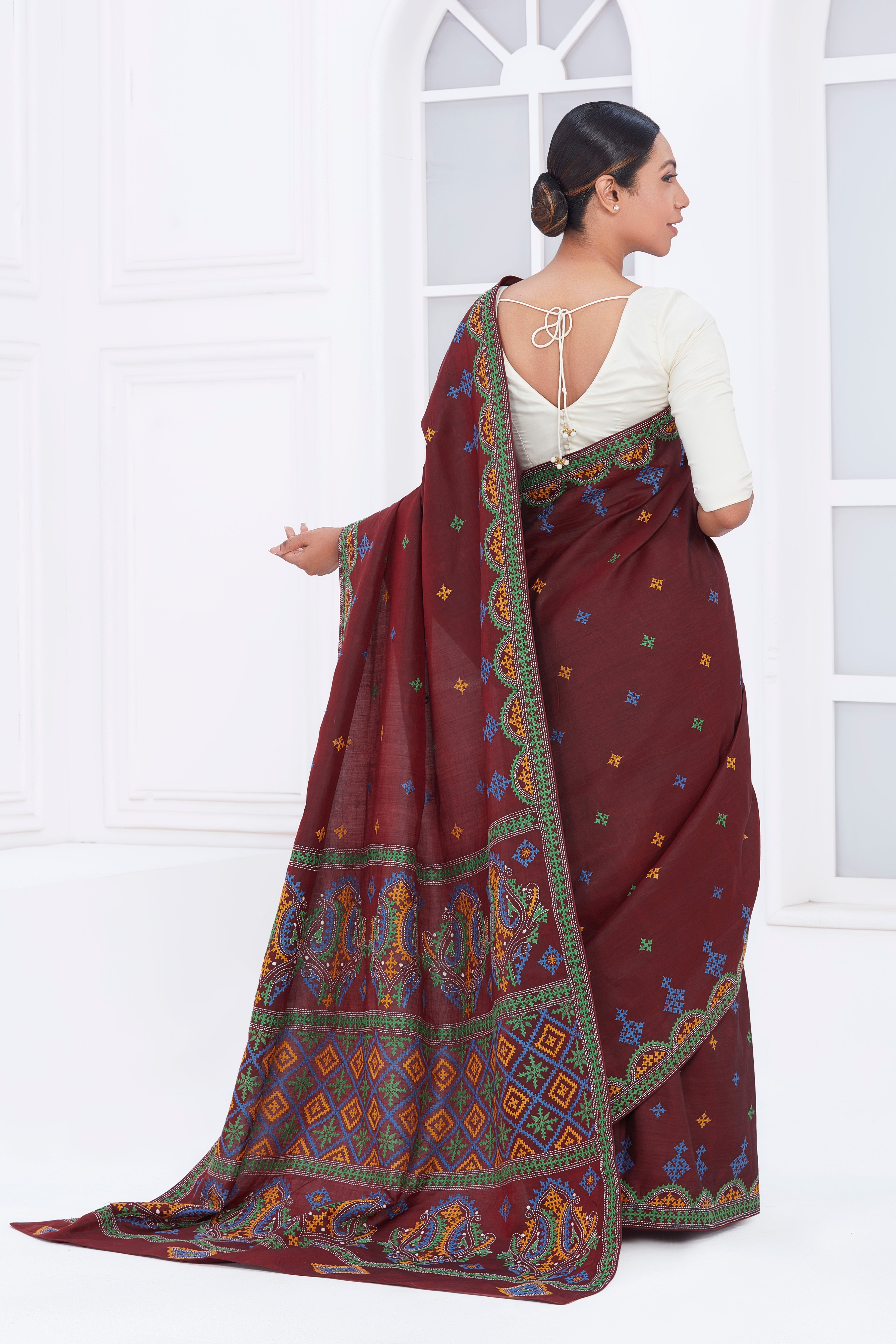 Sindhi Embroidered Silk Elegance
