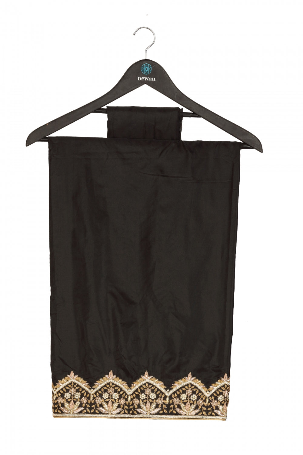 Black Kanji Varam Hand Embroidered Saree Devam