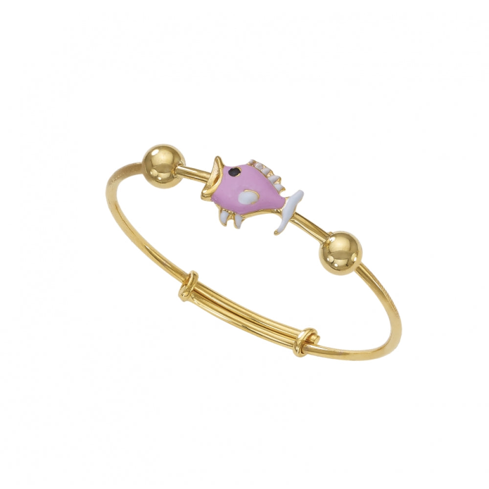 Children's 18k Gold Fish Bracelet Devam