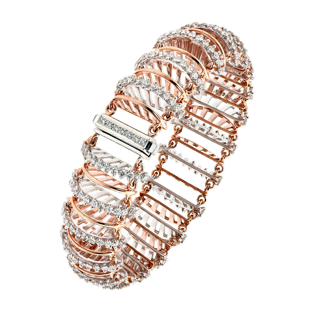 Contemporary Gold Tennis Bracelet Devam