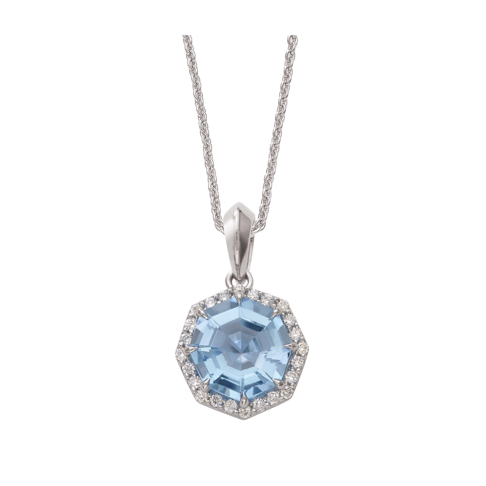 Octagon Cut Topaz Candy Pendant Devam