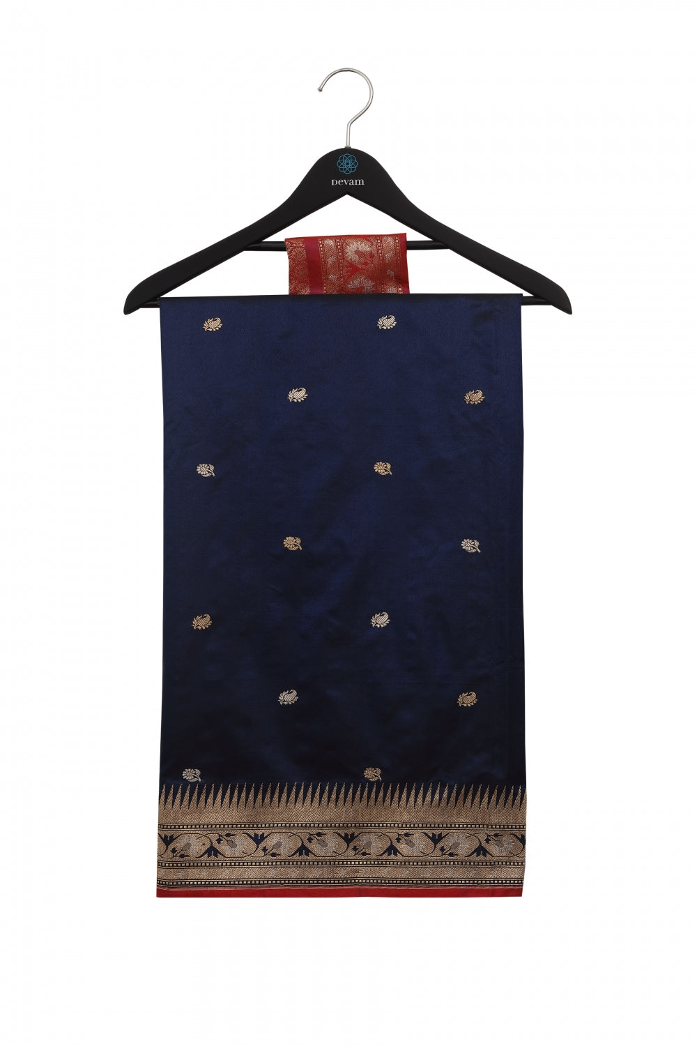 Royal Purple Real Jari Silk Banarasi Devam