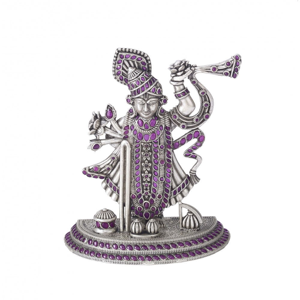Silver Shiv Lord Shreenath Ji Statue Devam