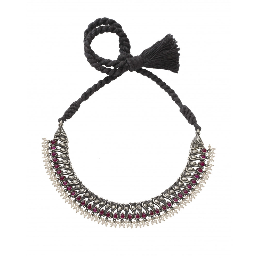 Sterling Silver Bead Necklace Devam