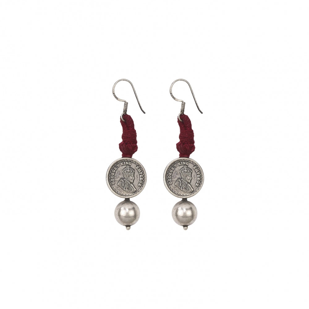 Sterling Silver Coin Earrings Devam