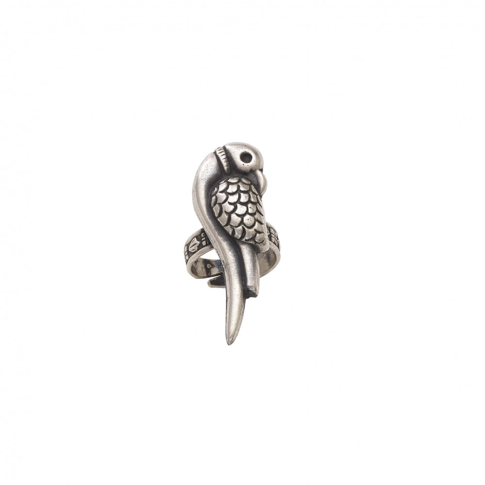 Sterling Silver Parrot Ring Devam