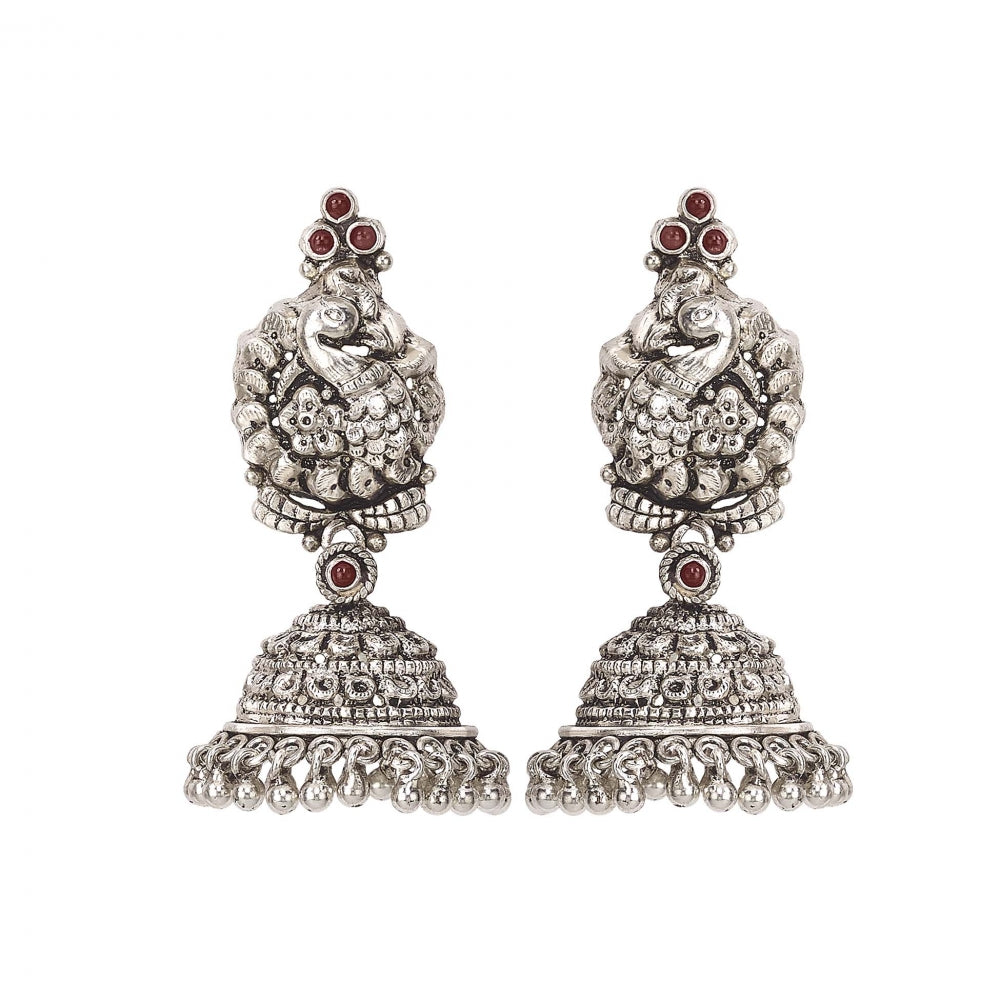 Sterling Silver Peacock Earrings Devam