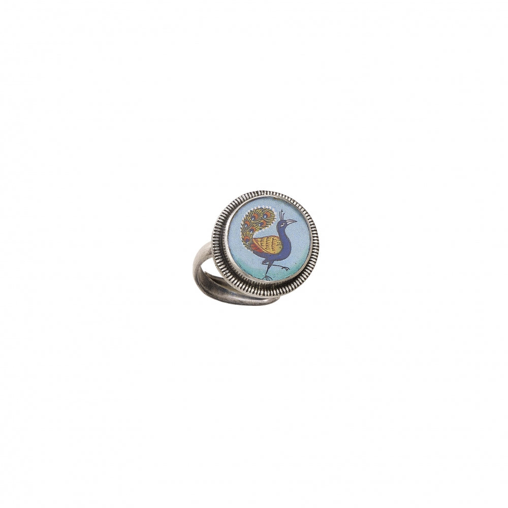 Sterling Silver Peacock Ring Devam