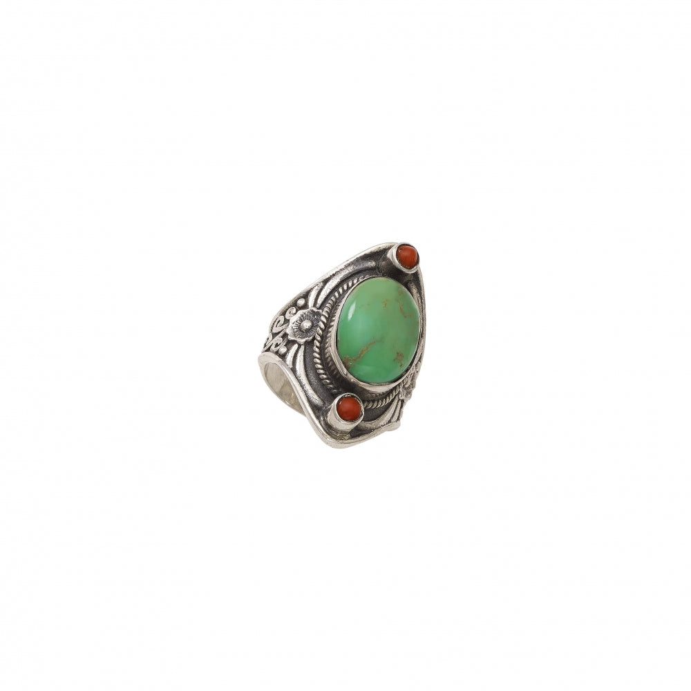 Sterling Silver Stone Ring Devam