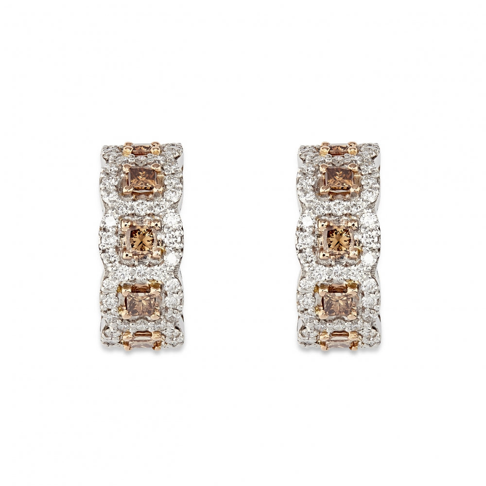 Princess Cognac Earrings Devam