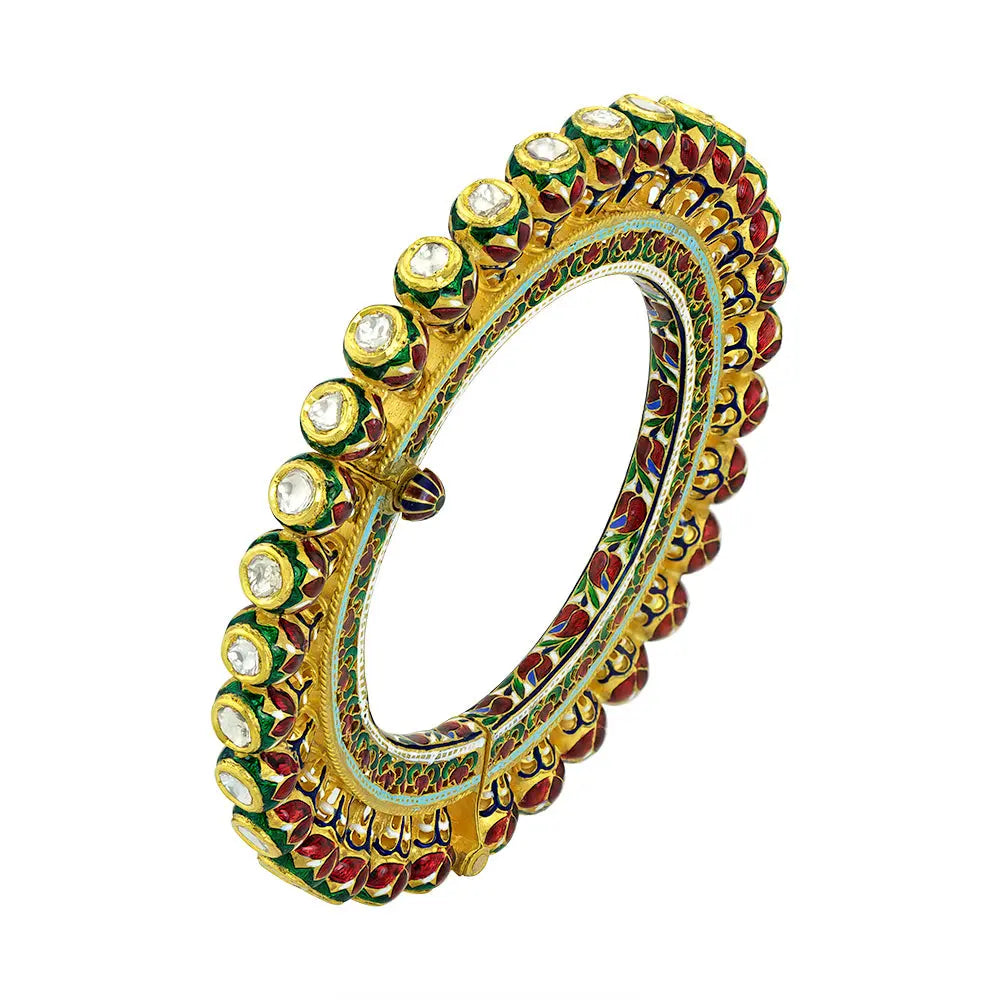Kundan Meenakari Bangles House of Devam