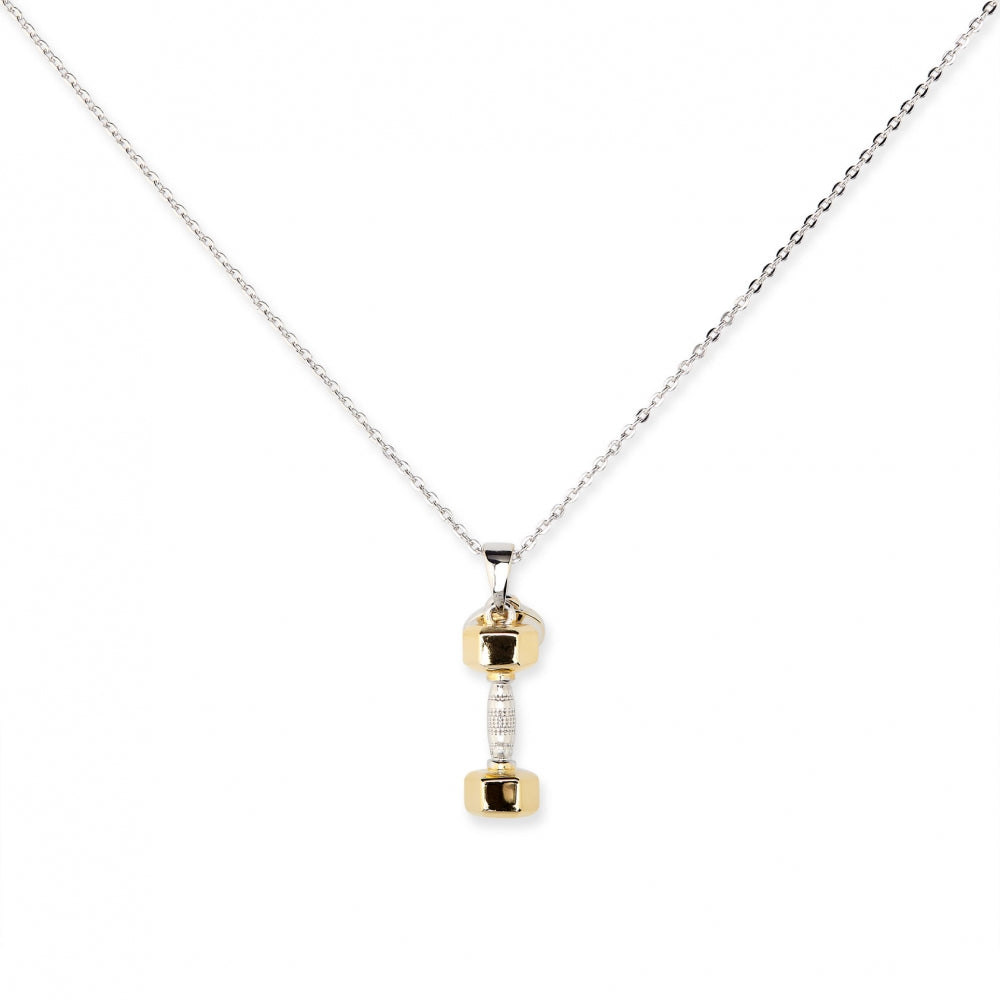 Dumbbell Gold Plated Charm Devam