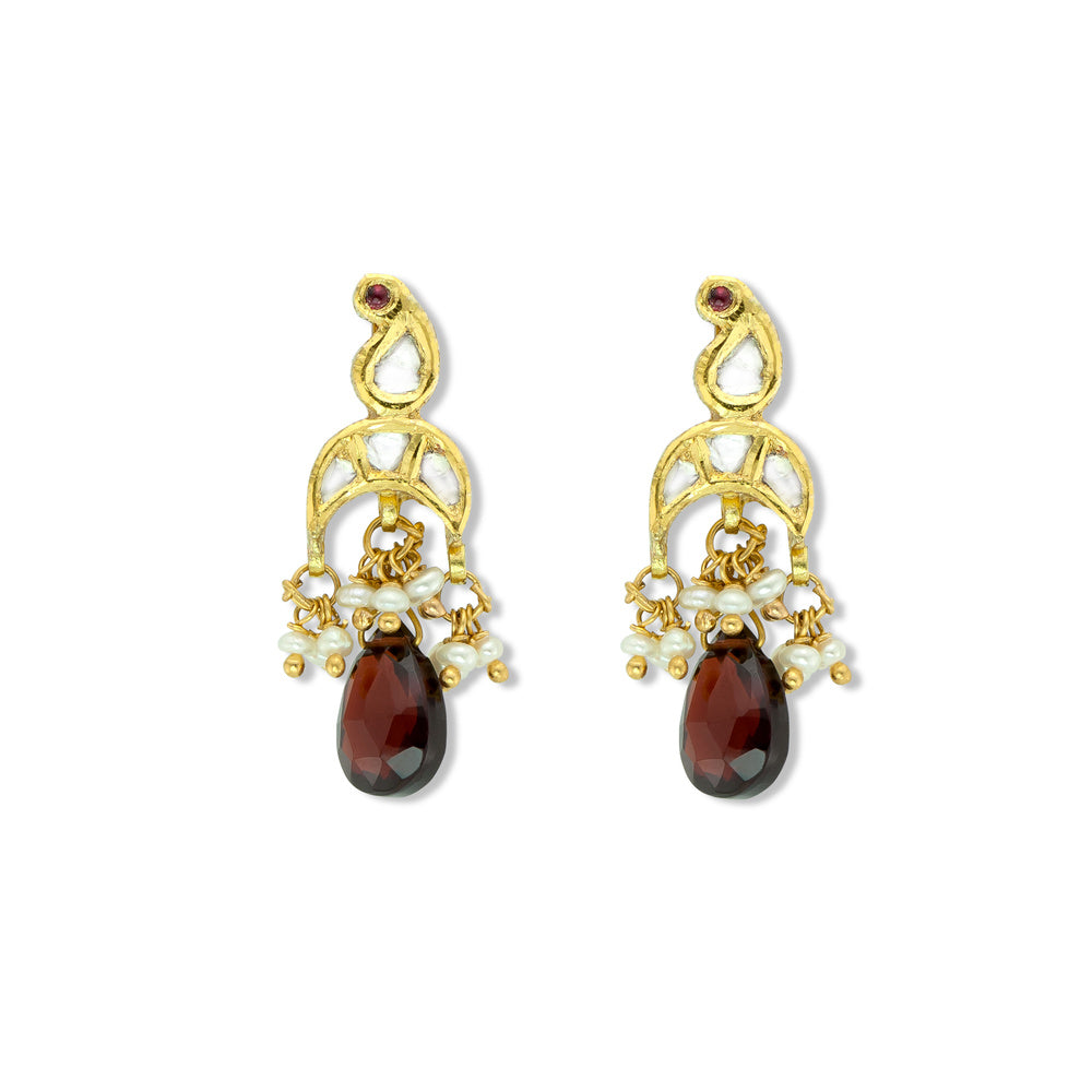 Polki & Ruby Studs Devam