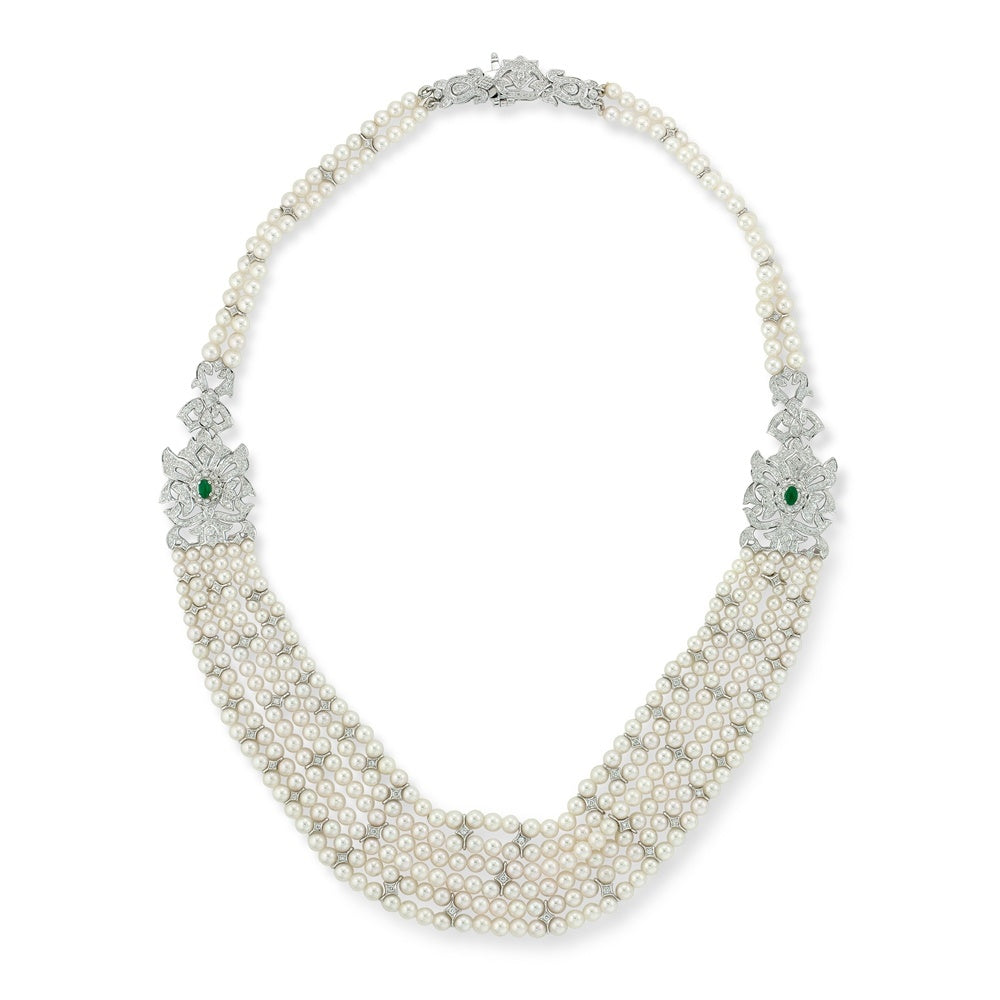 Renaissance Pearl & Emerald Necklace Devam