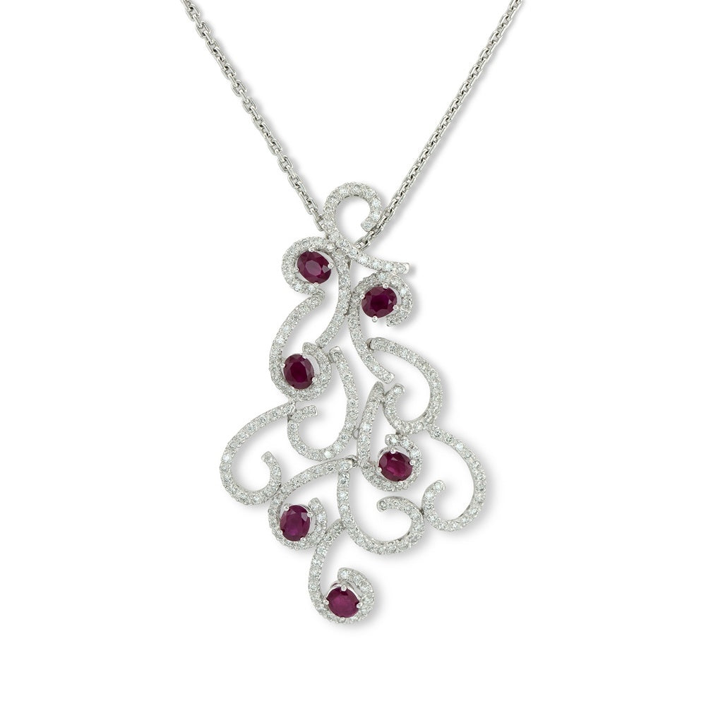 Ruby & Diamond Pendant Devam