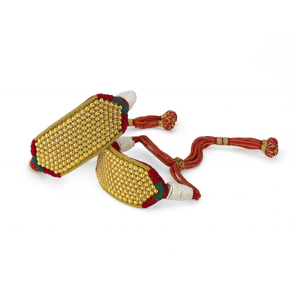 22k Yellow Gold Beaded Bajuband (Armlet) Devam