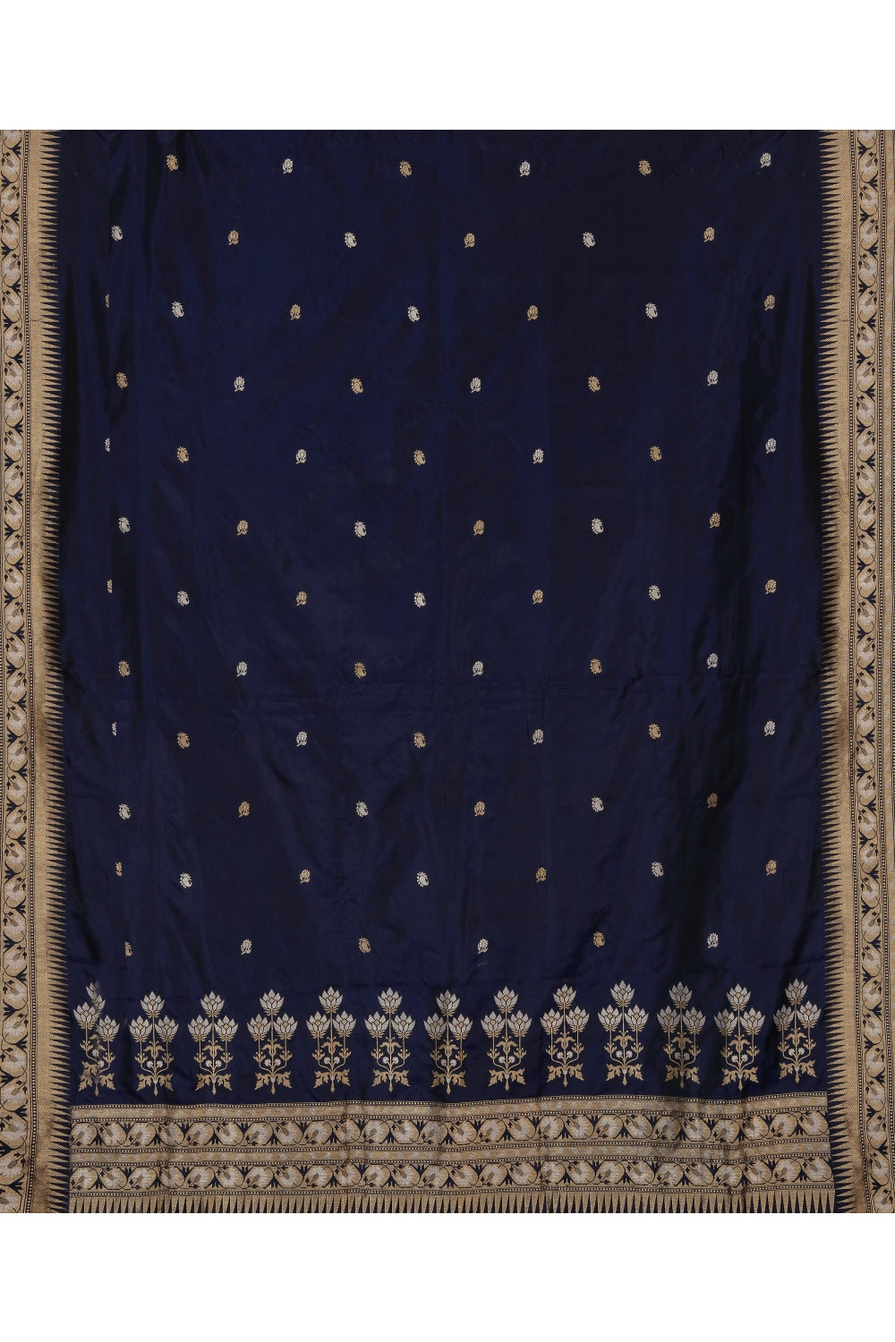 Royal Purple Real Jari Silk Banarasi Devam