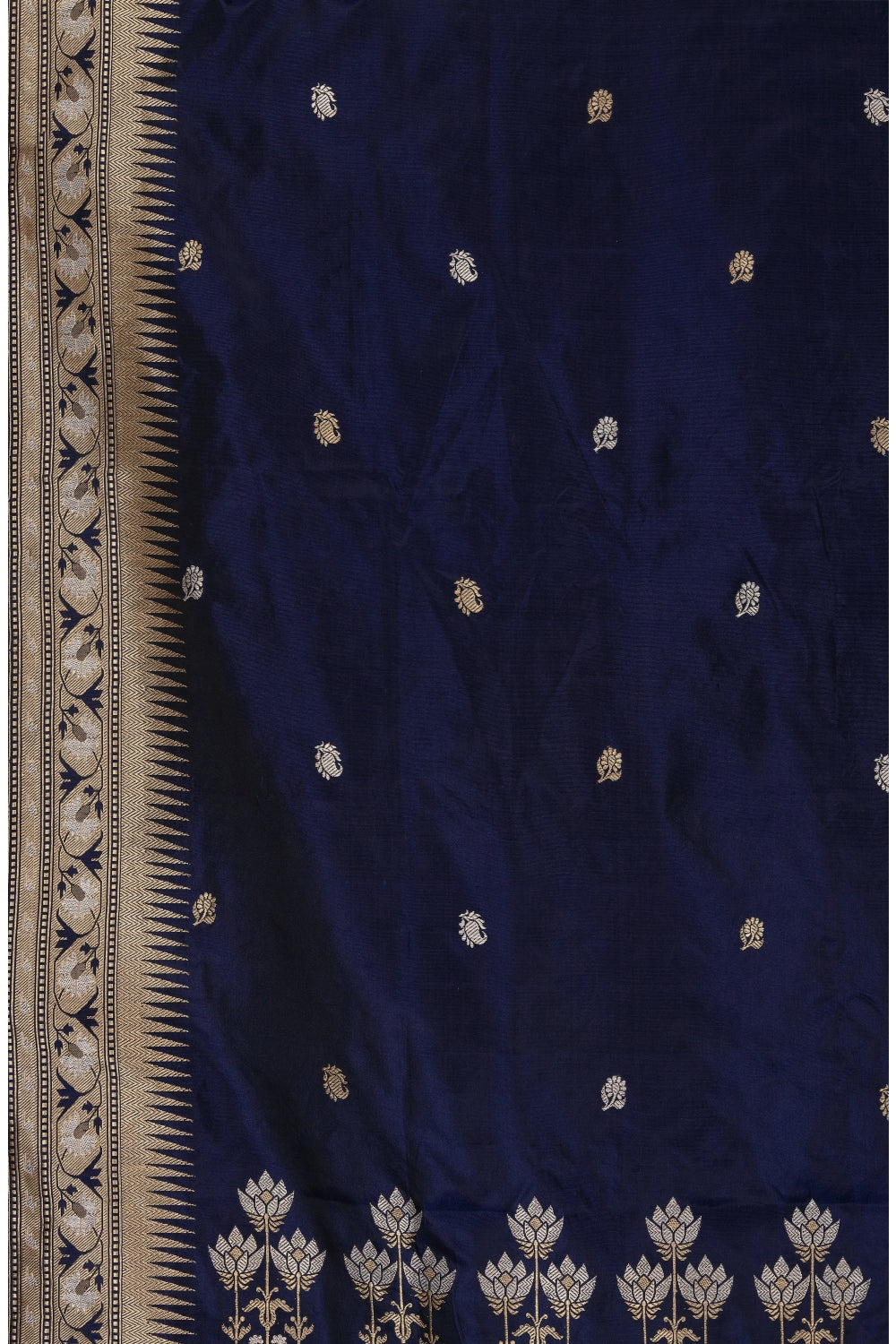 Royal Purple Real Jari Silk Banarasi Devam