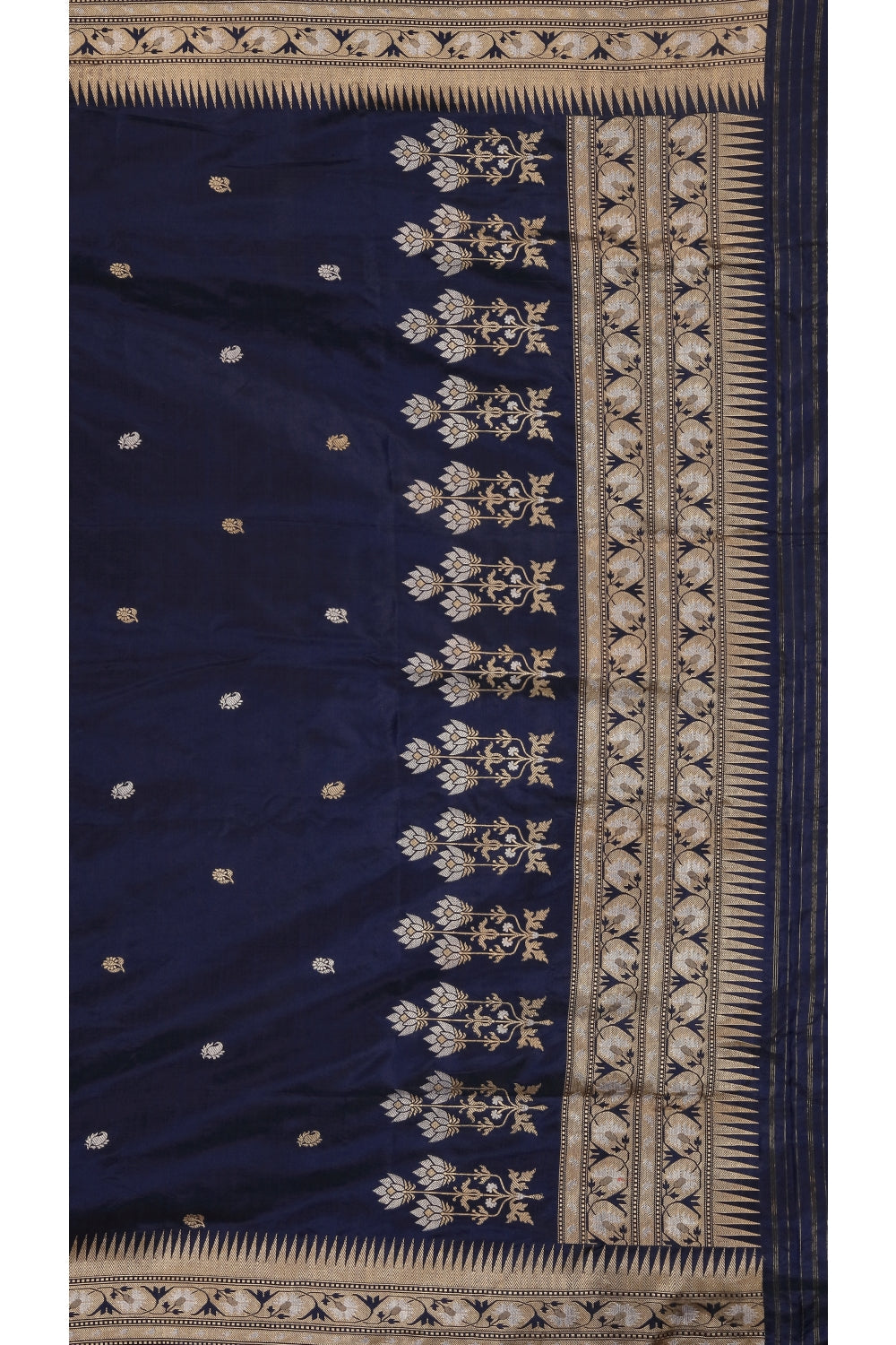 Royal Purple Real Jari Silk Banarasi Devam