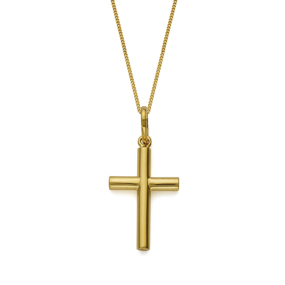 9ct gold cross necklace outlet