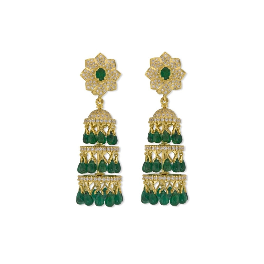 Dancing Emerald Earrings Devam