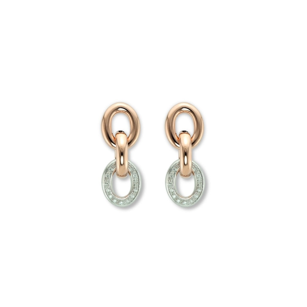 Alternative Two Tone Hoop Earrings Devam
