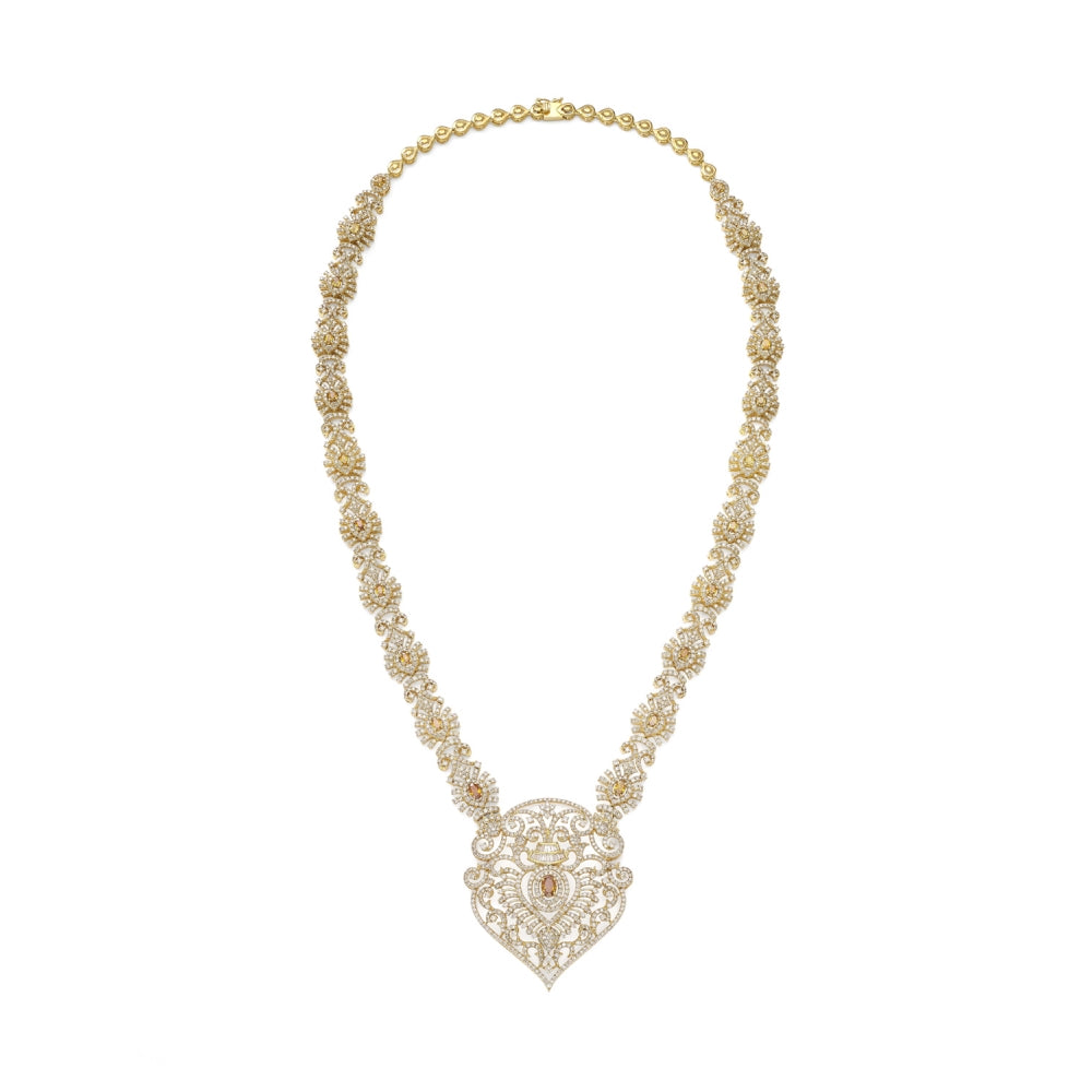 Fancy Colored Diamond Spade Necklace Devam