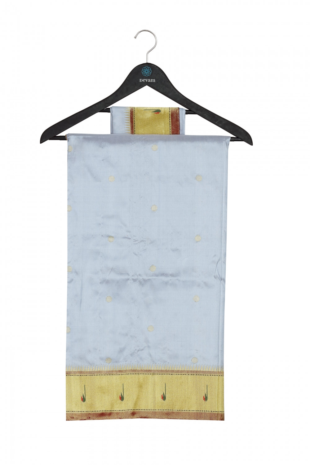 Baby Blue Silk Paithani Saree Devam