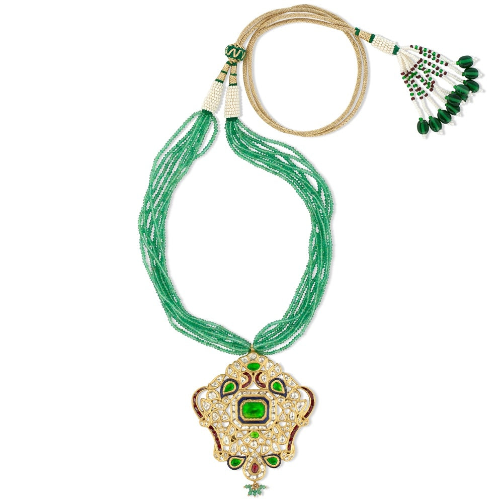 Enchanting Emerald Necklace Set Devam