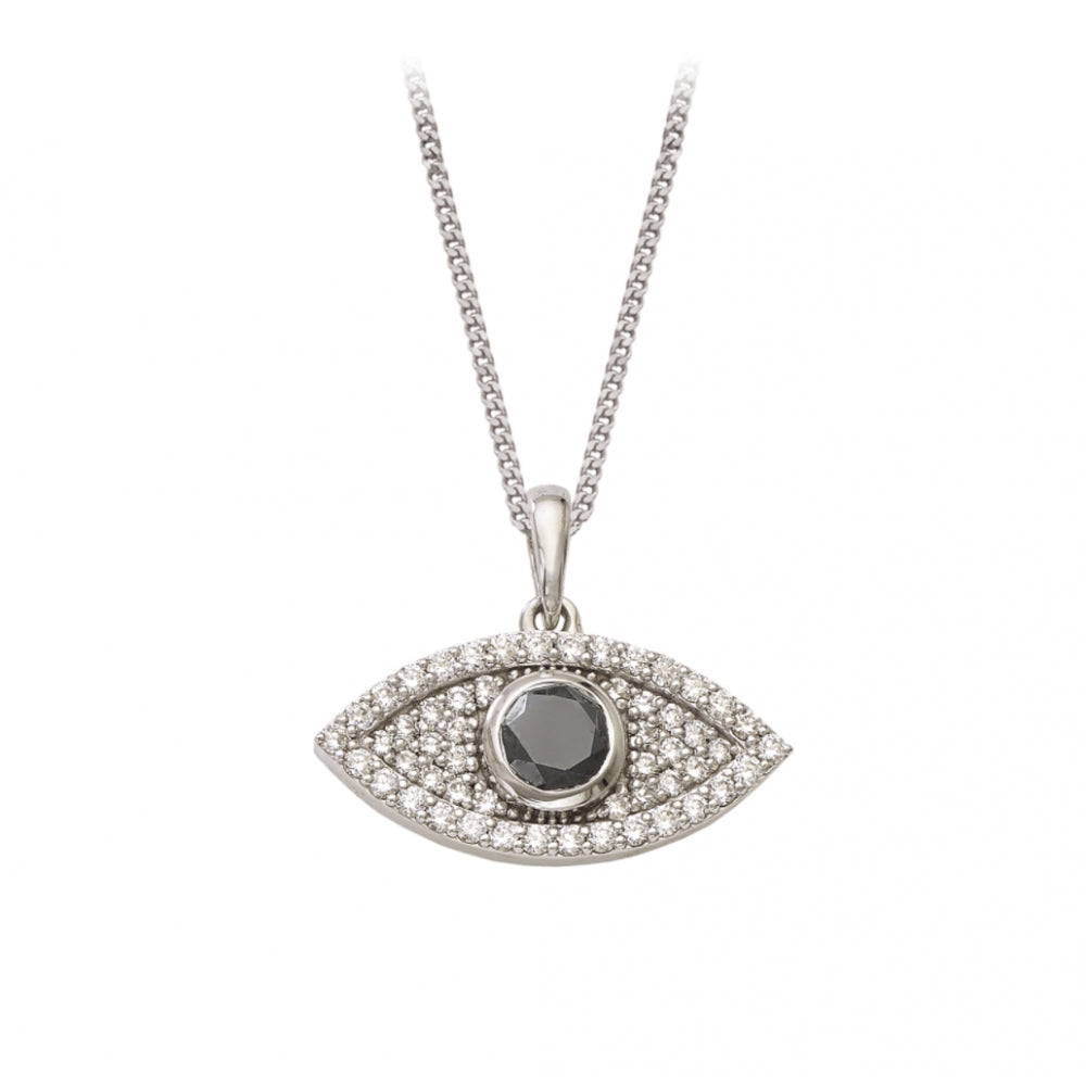 18k Diamond Eye Pendant Devam