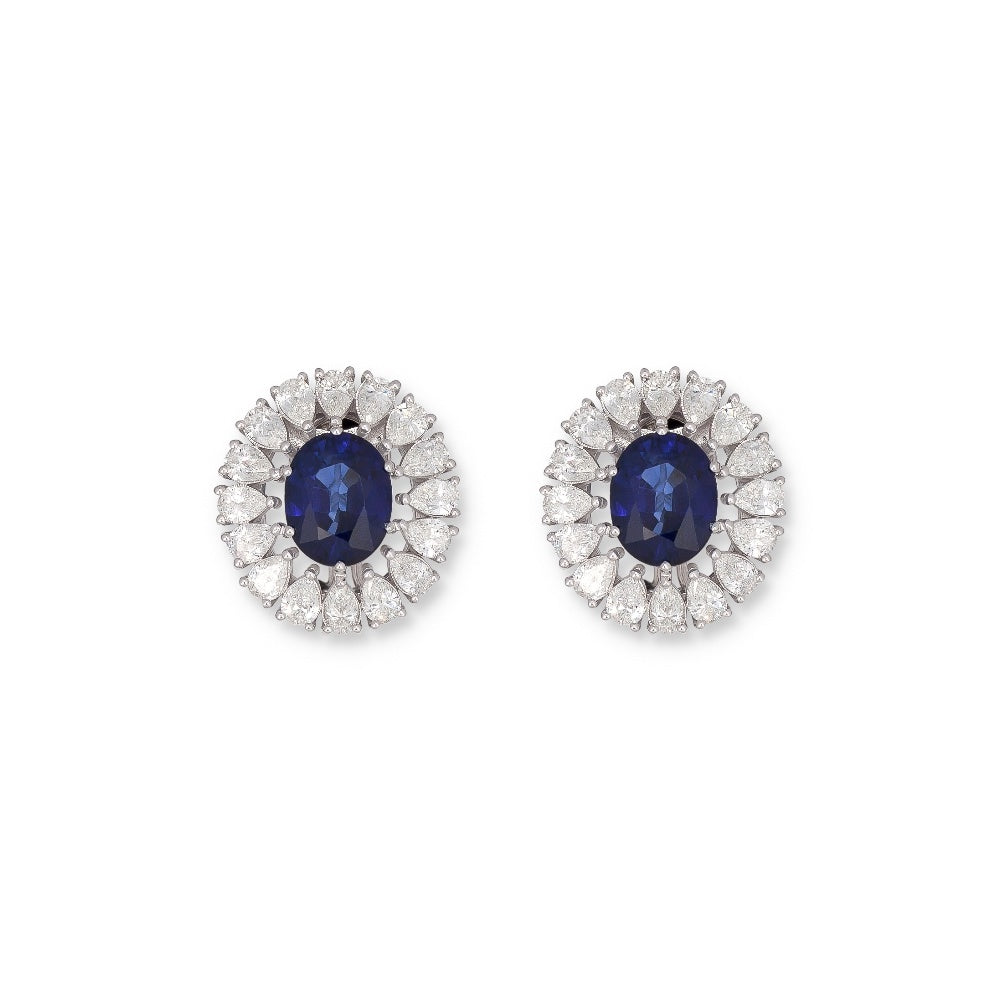 "Cerulean Flower" Earrings Devam
