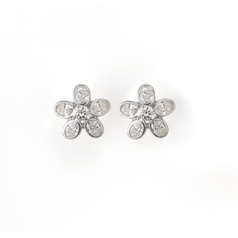 18k Flower Stud Earrings Devam