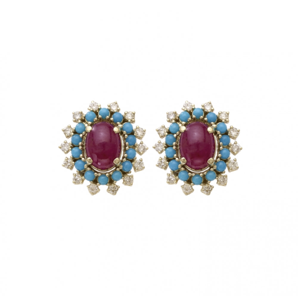 "Garden of Turquoise" - The Vine Earrings