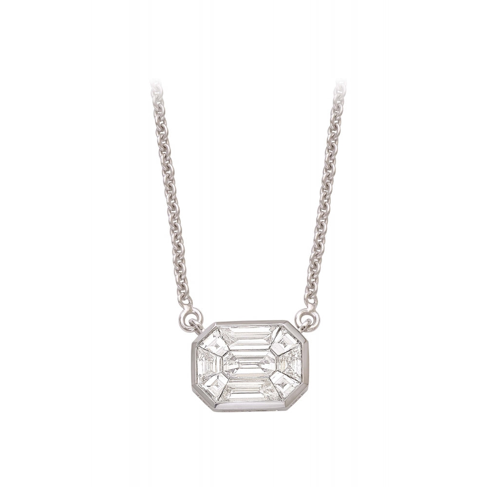 Nine Lives Interwoven Diamond Necklace Eme 2.50 cts House of Devam