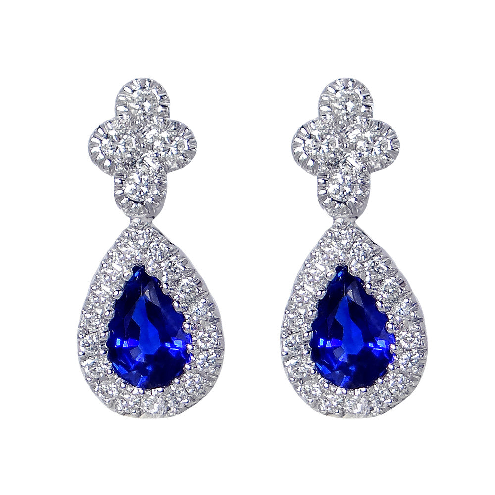 Sapphire Teardrop Earrings Devam