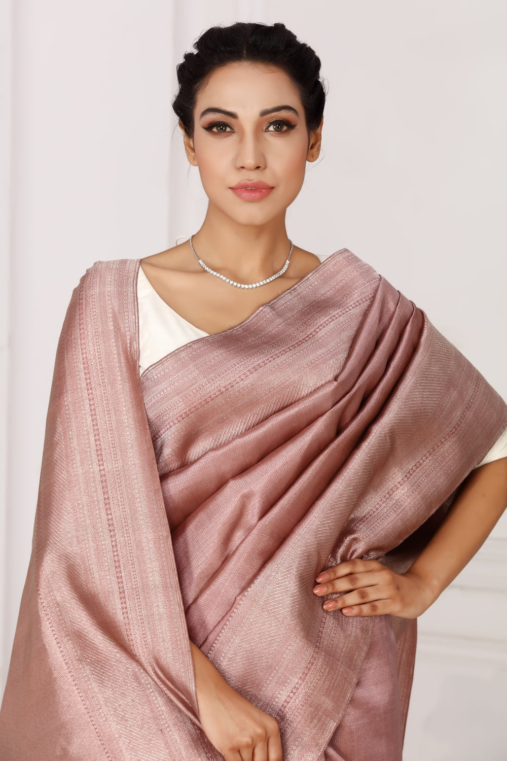 Blessings in a Kanjivaram Devam