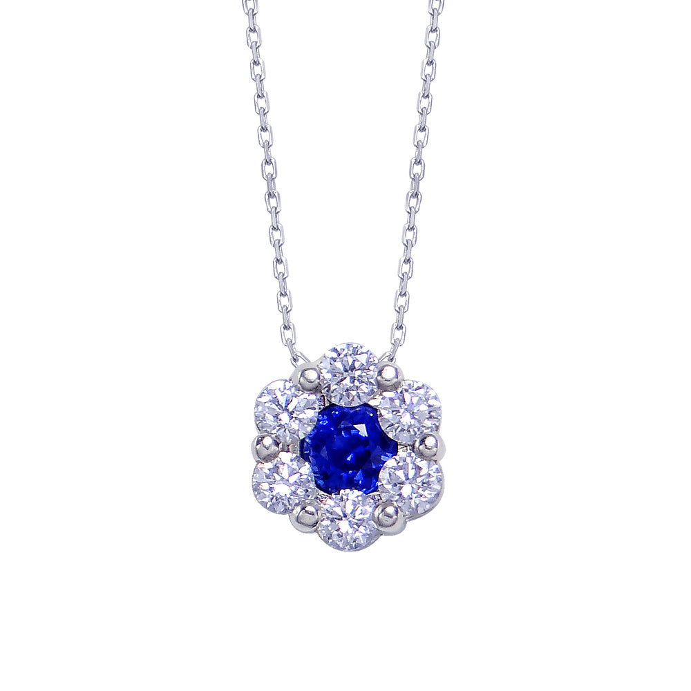 Gentle Flower Sapphire Necklace Devam
